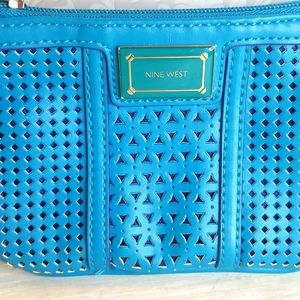 Aqua Blue Wristlet